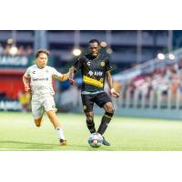 Pittsburgh Riverhounds SC midfielder/wing back Junior Etou