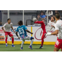 St. Louis Ambush forward Axel Chakounte against the Kansas City Comets